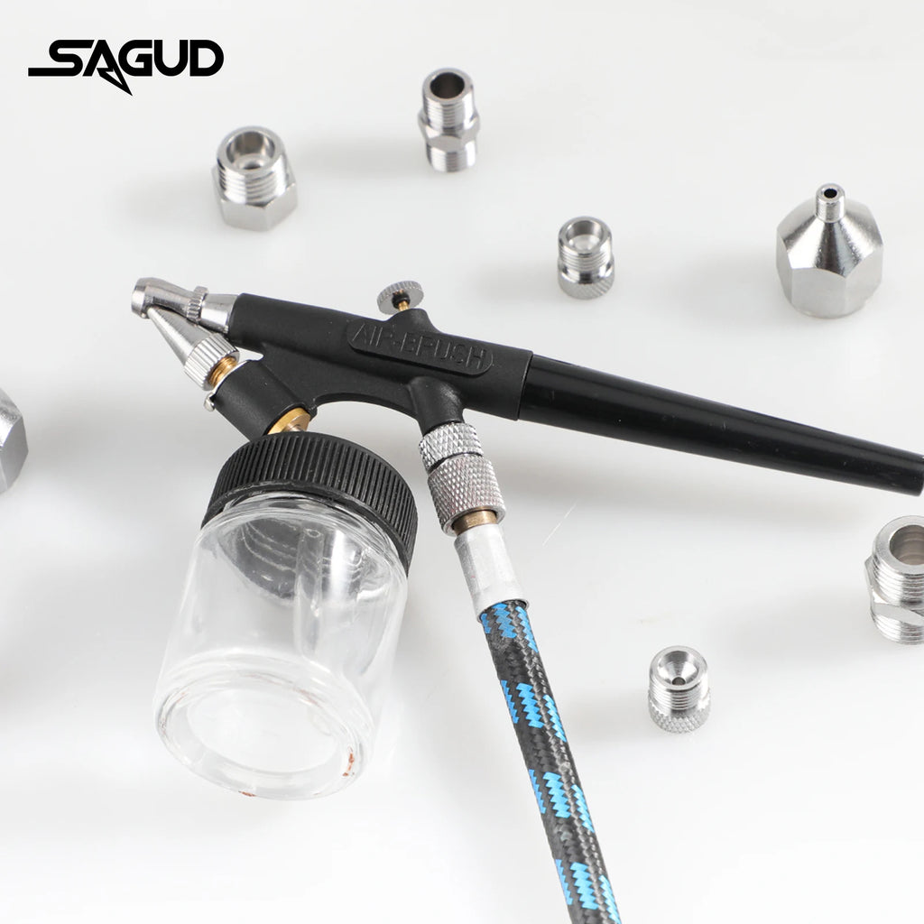1-9PCS/Set Airbrush Adaptor Fitting Accessories Replacement Kit Coupling Connector Tool For Compressor and Air Brush Hose
