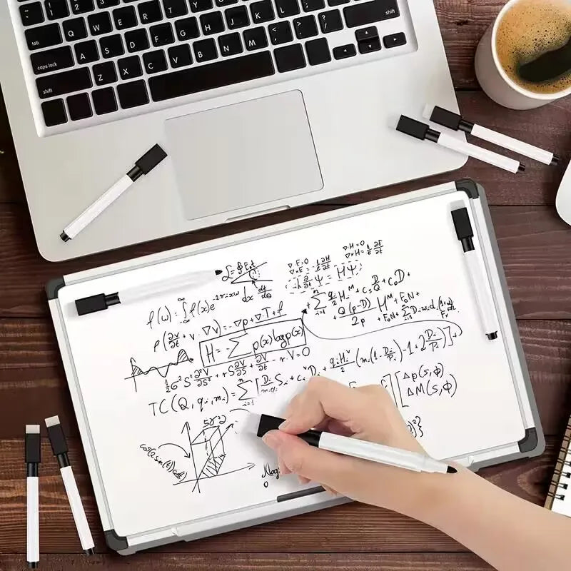 25/50Pcs Black Dry Erase Markers with Eraser Cap White Board Mini Dry erase Markers for Office School Supplies