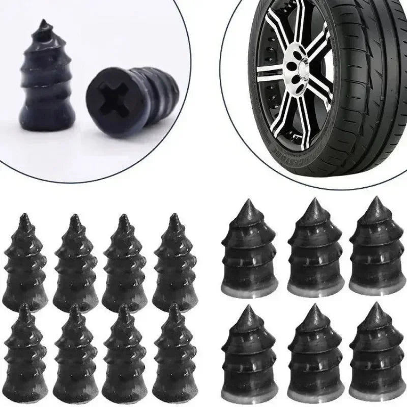 10/20/30pcs Vacuum Tyre Repair Nail Tire Puncture Screws Motorcycle Fitting Set Tubeless Wheel Repairs Punctures Kit Patches