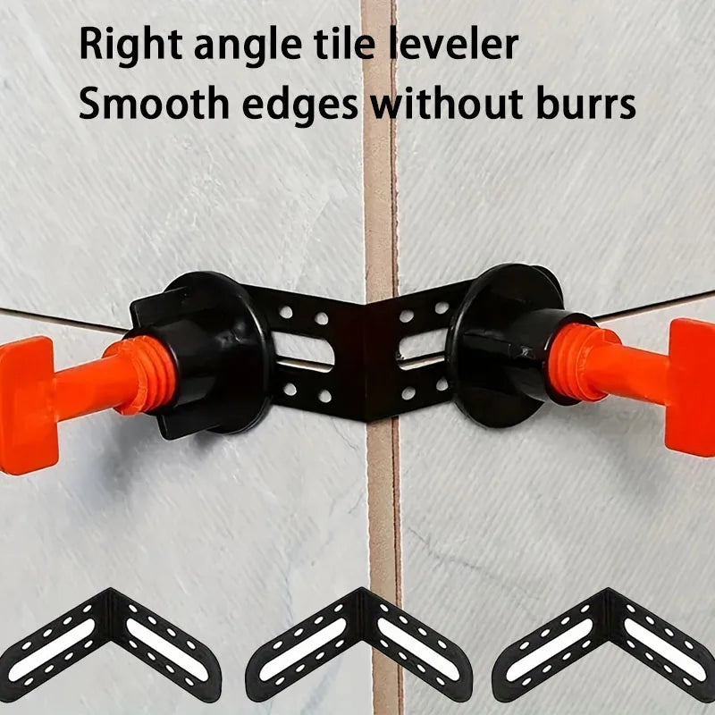 25pcs Ceramic Tile leveling Bracket, Right Angle Leveling Tool Ceramic Tile External Corner Tool Construction Positioning Tool