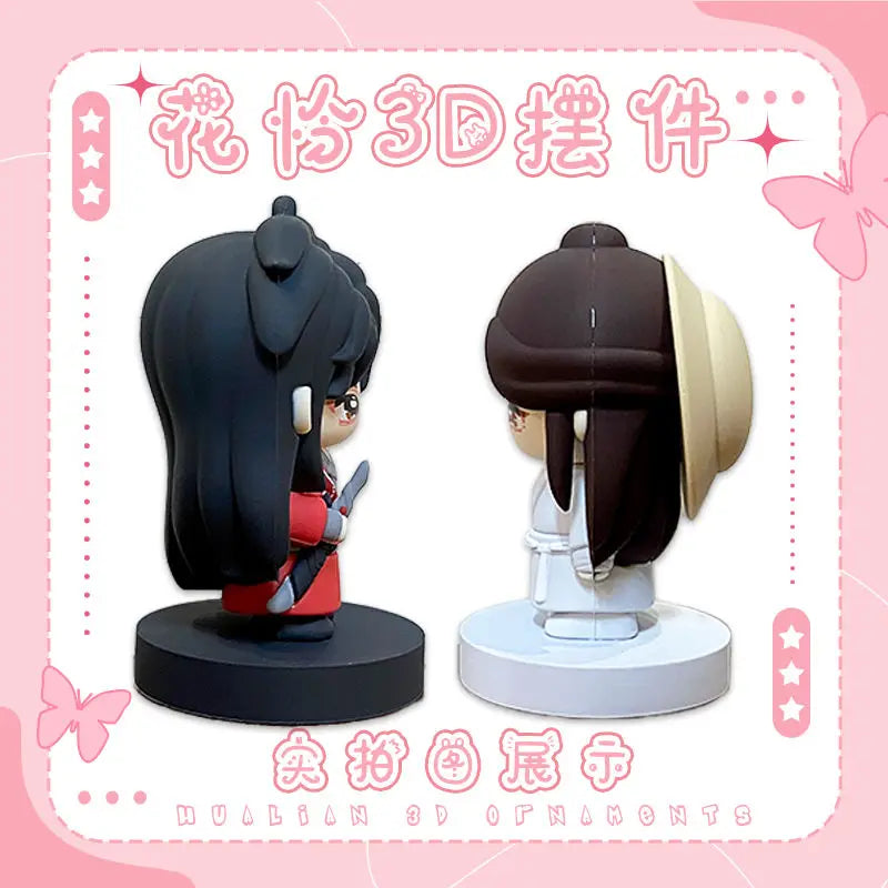 Anime Tian Guan Ci Fu Action Figure Hua Cheng Xie Lian Pvc Solt Plastic Hualian 3D Ornaments Toy Gifts