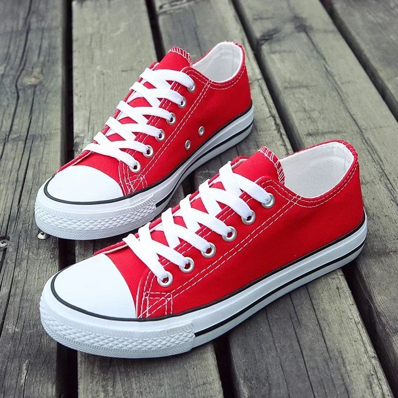 Canvas Pumps Shoes Unisex Trainers Women Comfortable Sneakers Vulcanize Lace-up Breathable Sneakers Women
