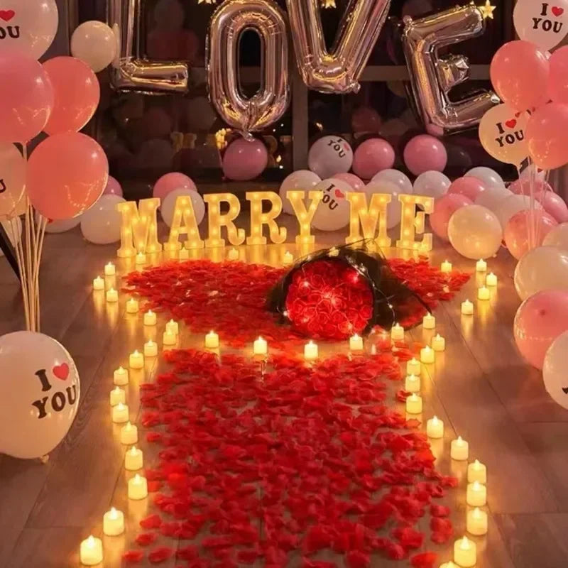 Artificial Fake Rose Petals Red Roses Flower Simulation Silk Wedding Day Wedding Party Christmas Decor
