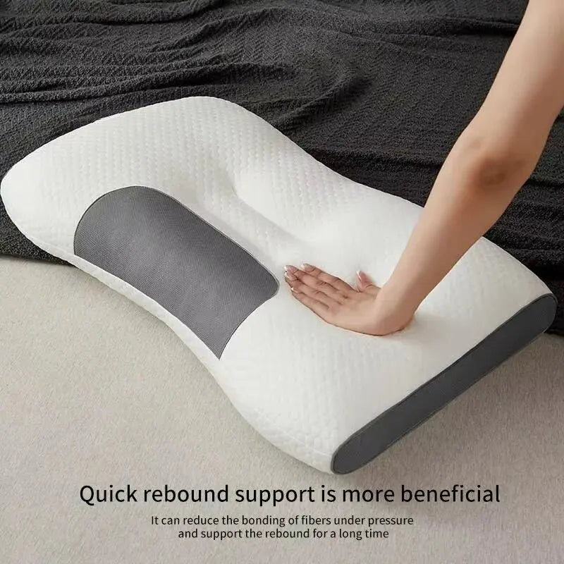 Honeycomb massage pillow pillow to protect cervical vertebra to help sleep home pillow core antibacterial and anti-mite