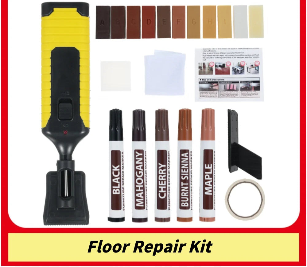 Wood Floor DIY Household Laminate Repairing Kit Floor Repairs Set  Board Repairs Kit WoodenFloor Scratches Nail Hole Filler Tool