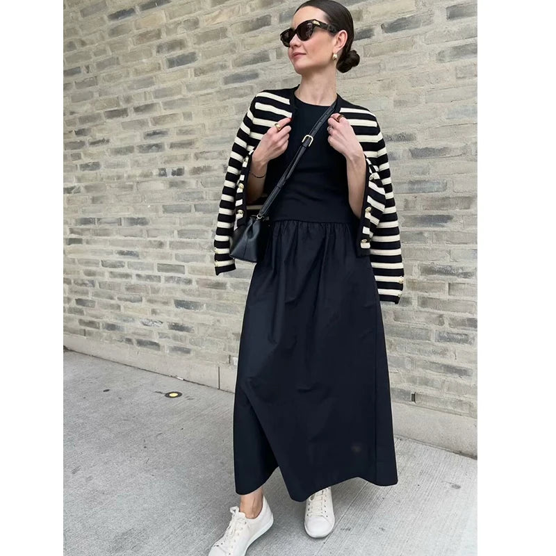 Dress Women's Slim Simple  Dress Street Women's Comfortable Youth Dress Prom Bridesmaid