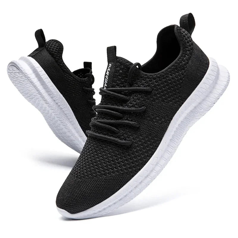 Ultralight Running Shoes for Men Casual Breathable Mesh Sneakers Anti-slip Fashion Solid Colour Men's Shoes Plus Size 46