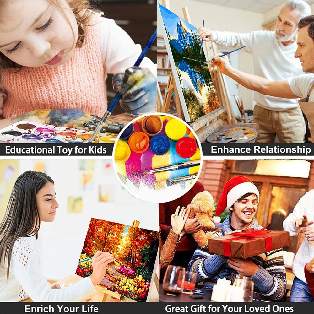 Anime Paint By Numbers Complete Kit Oil Paints Picture By Numbers Photo Wall Paintings Crafts For Adults For Drawing