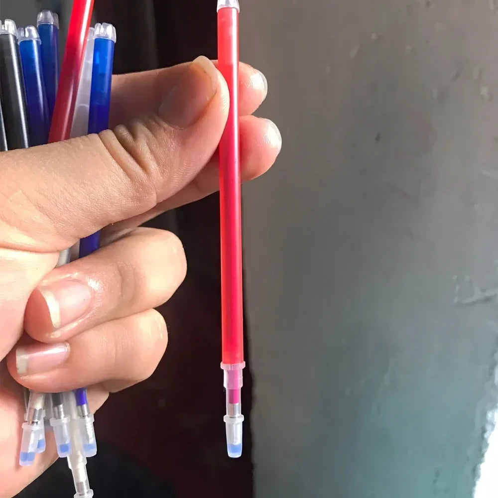 4-40Pcs Disappearing Fabric Marker Pen Erasable Refill Pens For Patchwork Fabric PU Leather Mark Sewing Tools