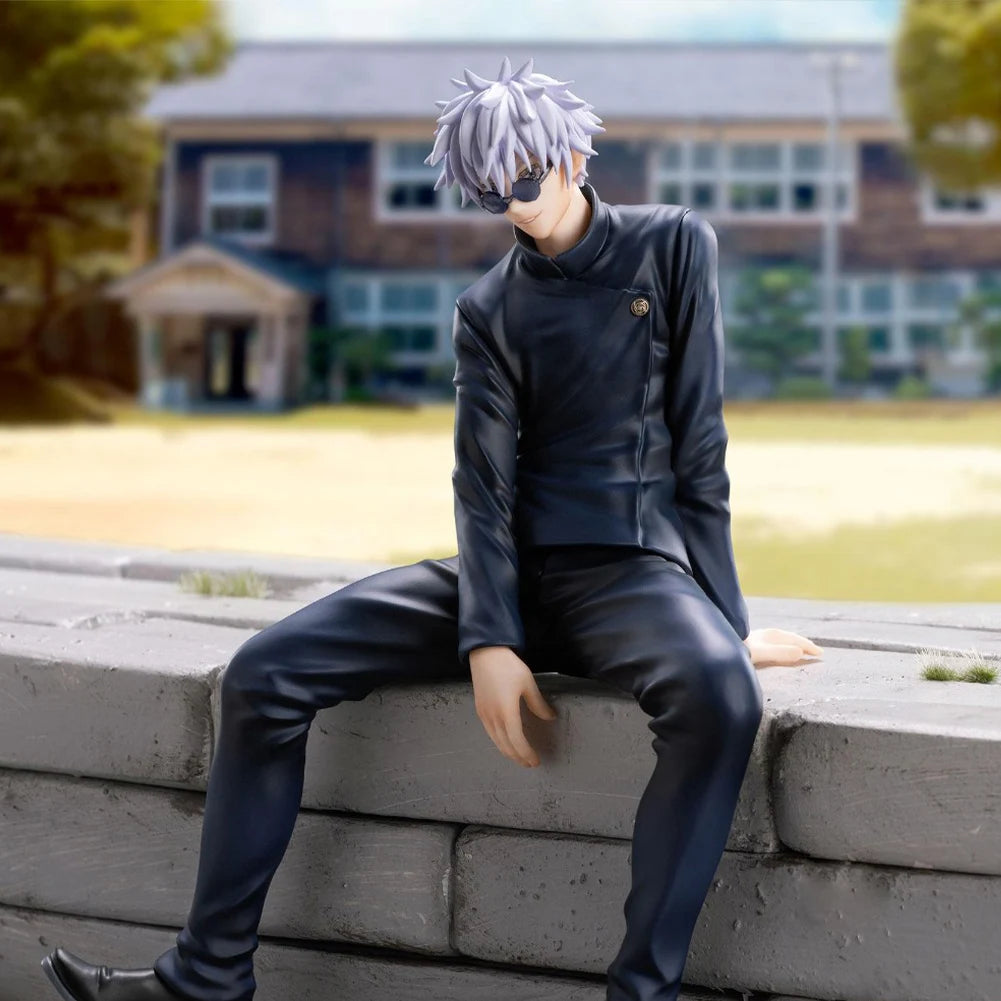 Anime figure Geto Suguru Gojo SATORU Fushiguro Toji sitting pose action figure PVC model child Christmas gift Doll collection
