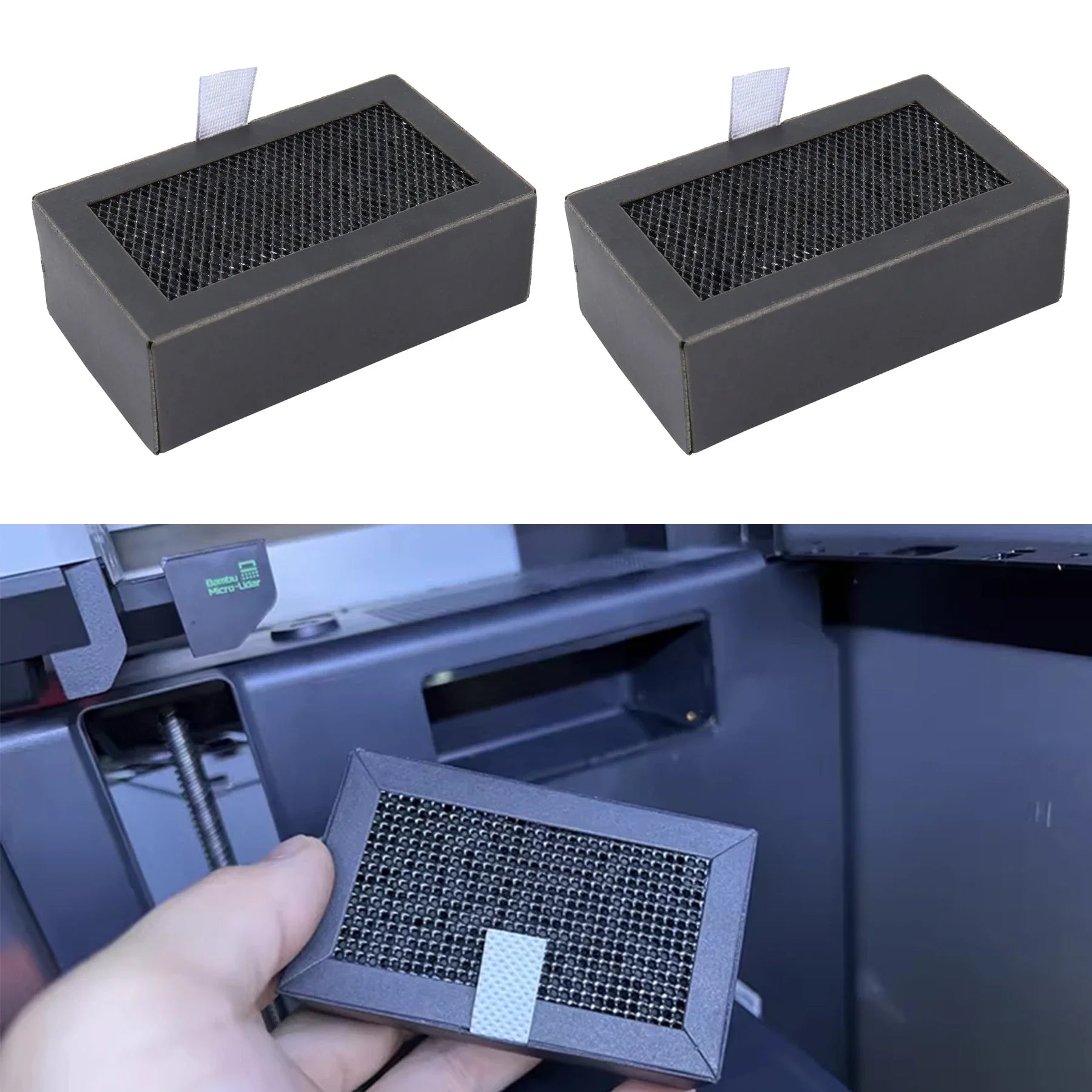 For Bambu Lab P1 X1 Activated Carbon Air Filter For Bambu Lab X1 X1C P1P P1S 3D Printer Parts