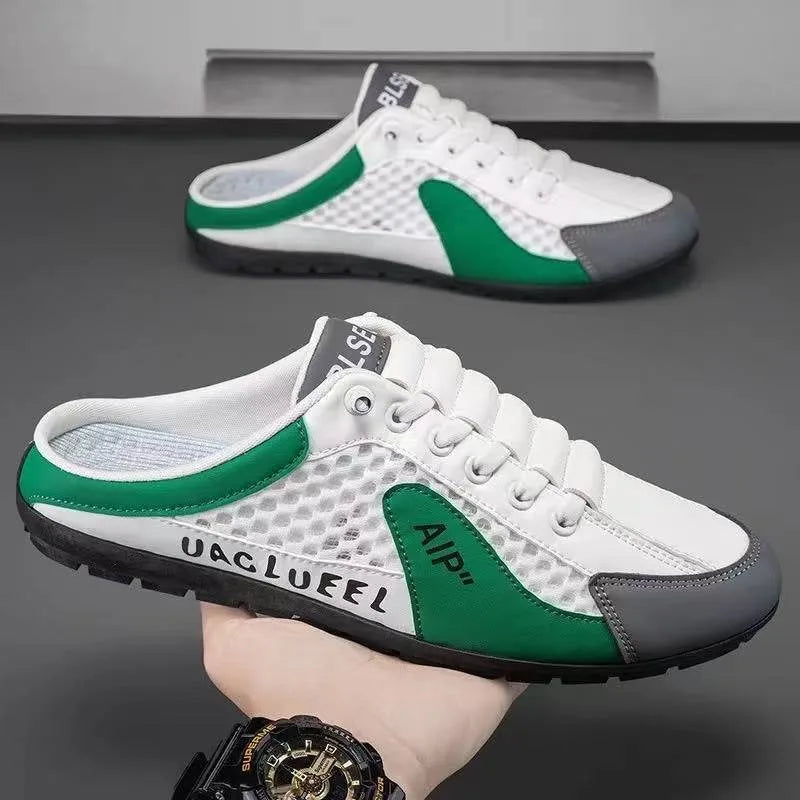 Half Carrier Men's Shoes Soft Sole Casual Comfortable Sneakers Men's Slip-on Beanie Shoes sneakers for men