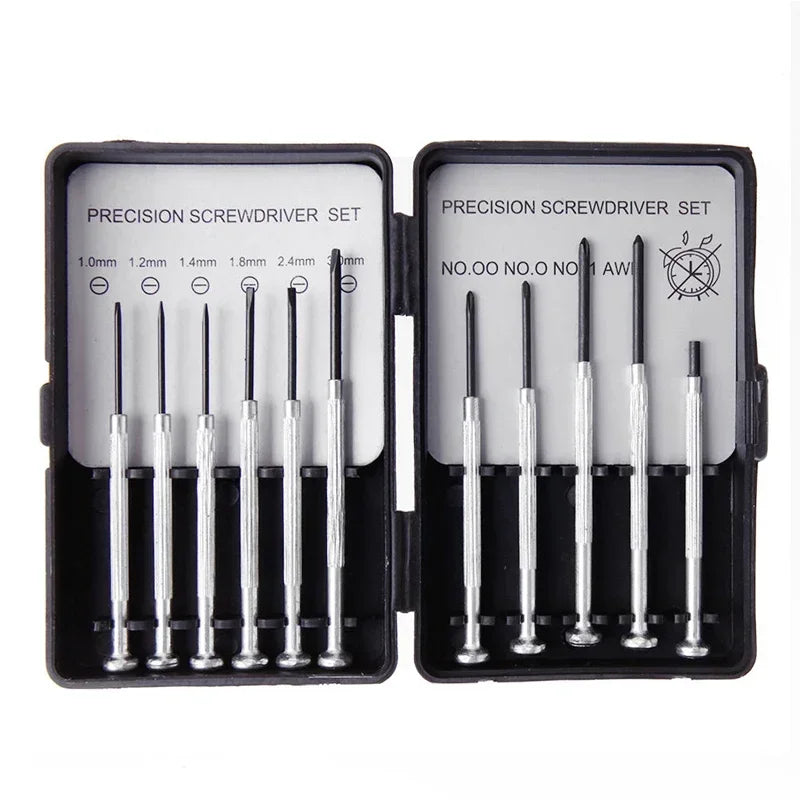11Pcs/Set Micro Precision Screwdriver Set Mini Watchmakers Tools for Watch Jewelry Glasses Repairs Tool QUALITY 11Pcs/Se