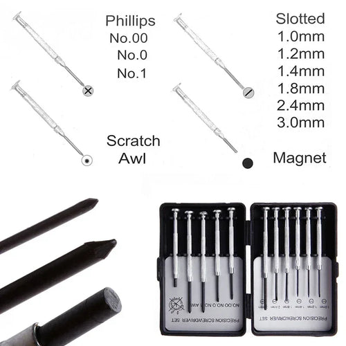11Pcs/Set Micro Precision Screwdriver Set Mini Watchmakers Tools for Watch Jewelry Glasses Repairs Tool QUALITY 11Pcs/Se