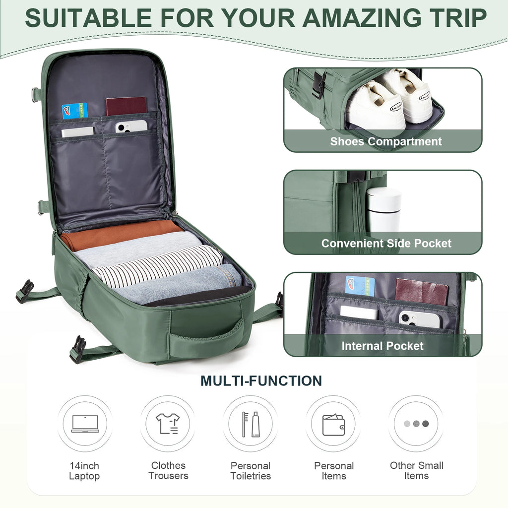 Suitcase Backpack 40x20x25 Cabin Bag Travel Backpack for Men Women Hand Luggage Leisure Laptop Backpack mochila para viaje cabina