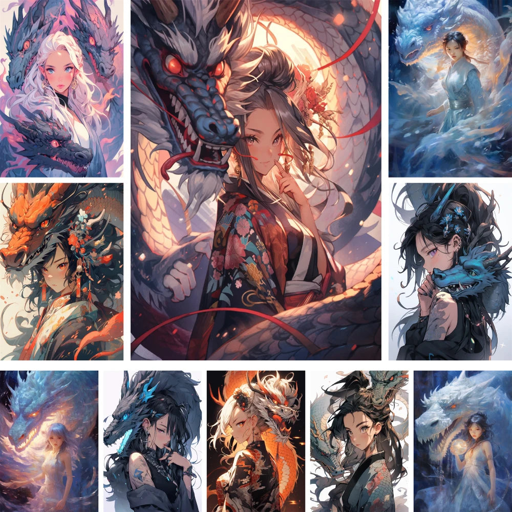 Anime Paint By Numbers Complete Kit Oil Paints Picture By Numbers Photo Wall Paintings Crafts For Adults For Drawing