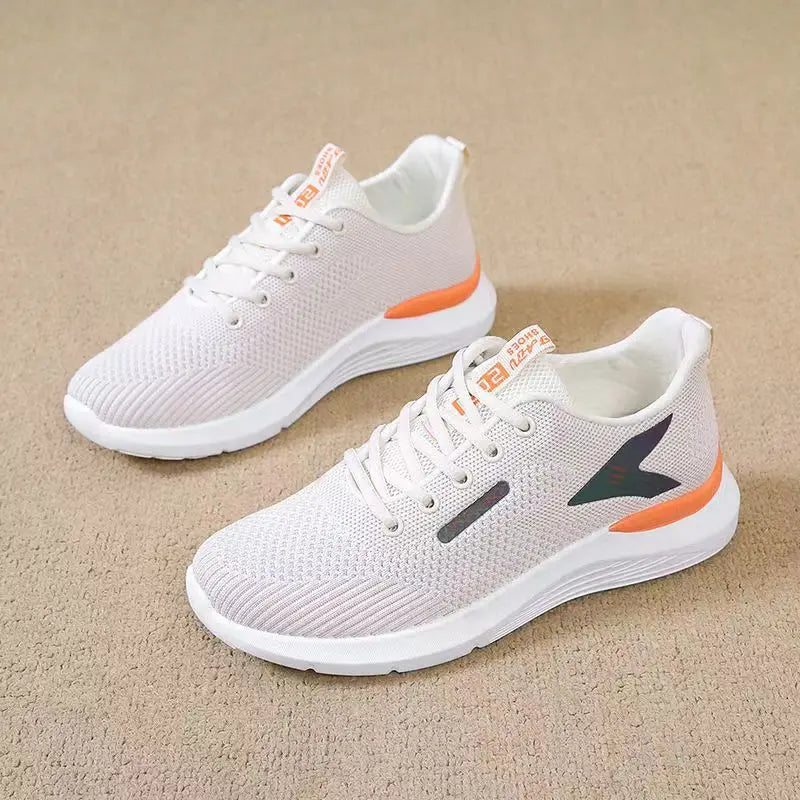 Mesh sports shoes for women, non slip women's shoes, versatile, lightweight, soft soled, breathable, casual running shoes