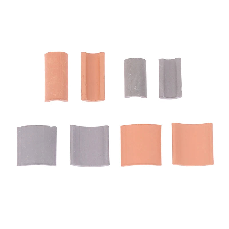 100 Pcs Roof Tiles Building Set Miniature Tiles Mini Dollhouse Shingles Fake Tile Dollhouse Kitchen Garden Accessories
