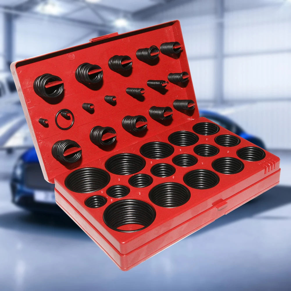 Car O Ring Seal Assortment Set Kit Universal Auto O-Shape Sealing Ring for Garage Plumbing Pipeline for Car Supplies
