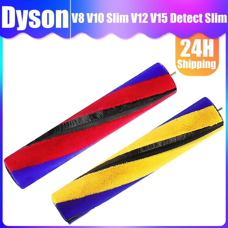 Soft Roller Brush For Dyson V12 Detect Slim V15 Detect Slim V8 Slim V10 Slim Vacuum Cleaner Replacement Rolling Brush Parts