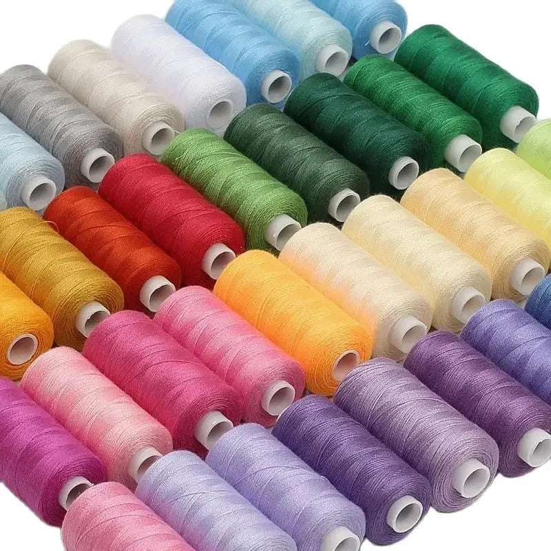 10 Rolls Polyester 402 Sewing Thread/cotton For Manual and Mechanical Use, 400 Yards, DIY