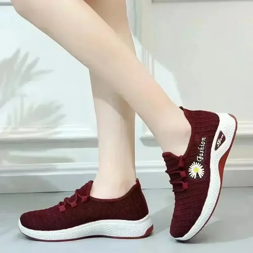 Women's Sports Trainers Shoes with Soft, Breathable Mesh Soles and Lightweight, Trendy Coconut Shoes