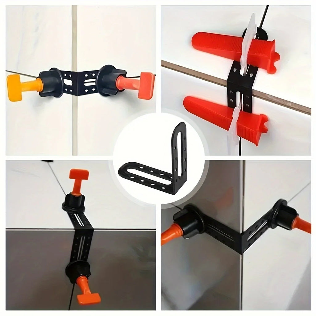 25pcs Ceramic Tile leveling Bracket, Right Angle Leveling Tool Ceramic Tile External Corner Tool Construction Positioning Tool