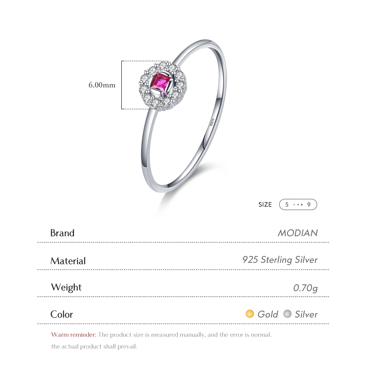 MODIAN 925 Sterling Silver Crown Bubble Pearl Rainbow Stackable Rings For Women Dazzling Clear CZ Wedding Engagement Jewelry