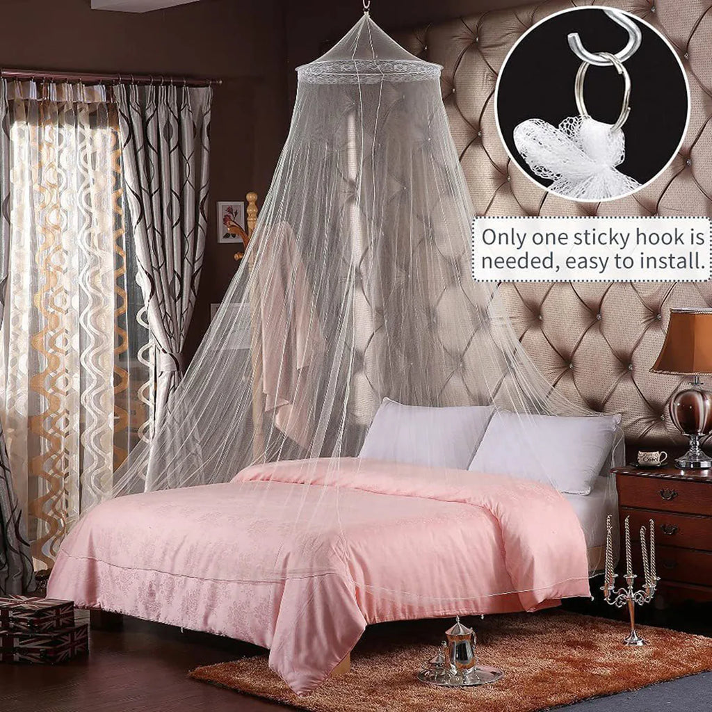 Hung Dome Net For Double Bed Summer Polyester Mesh Fabric Home Bedroom Adults Hanging Decor