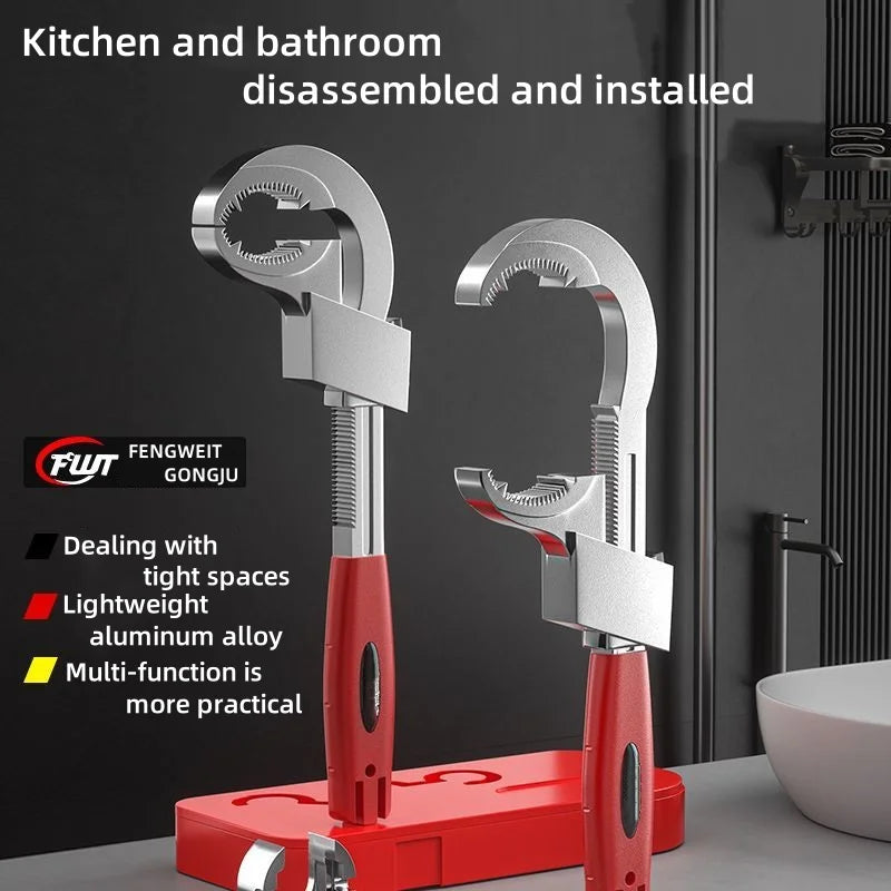 multi-functional sink wrench universal large open faucet bathroom special household water pipe installation tools