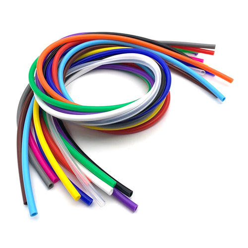 1Meter ID2 3 4 5 6 7 8 9 10 12mm Silicone Tube Flexible Rubber Hose Food Grade Soft Drink Pipe Water Connector Colorful Plumbing