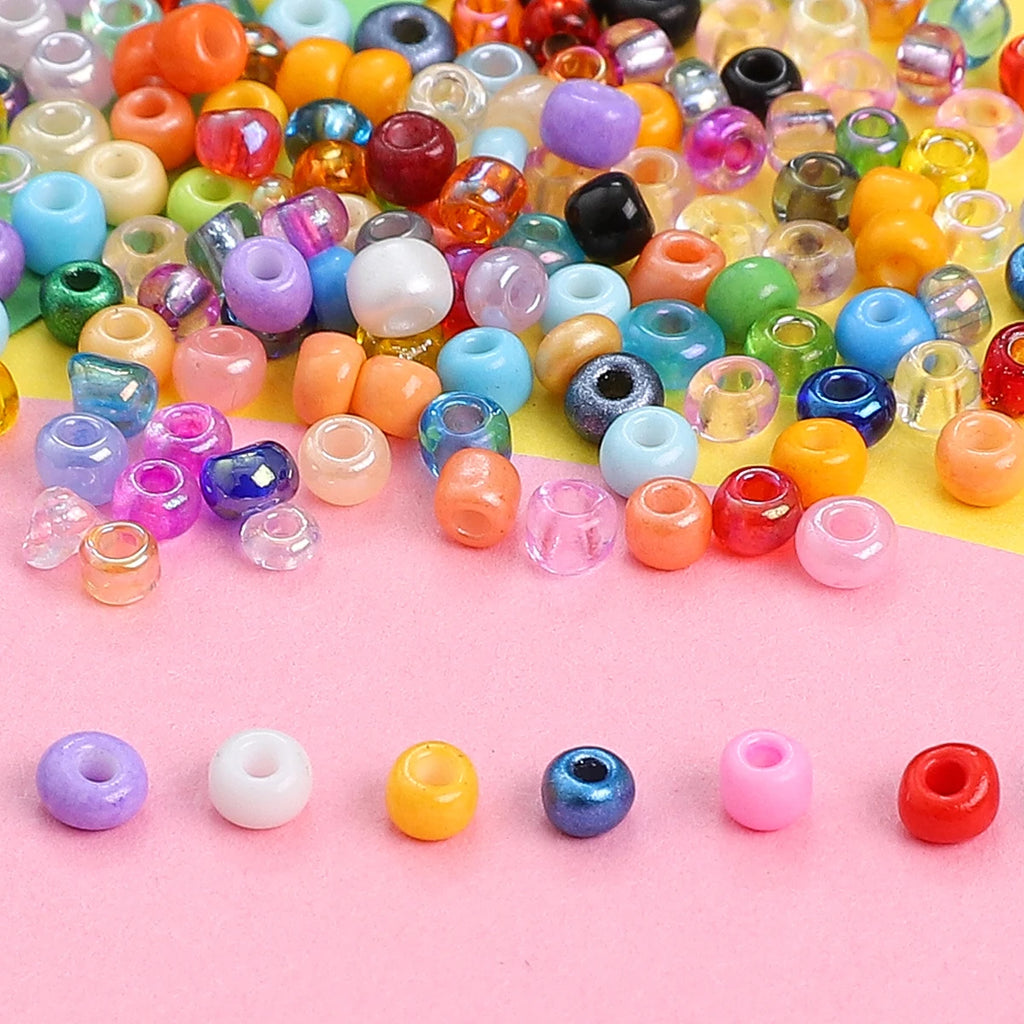 About6000Pcs12 Grid Rice Bead Set Box 3mm Colorful Unique Loose Beads Handmade DIY Making Jewelry Earrings Necklace Accessories