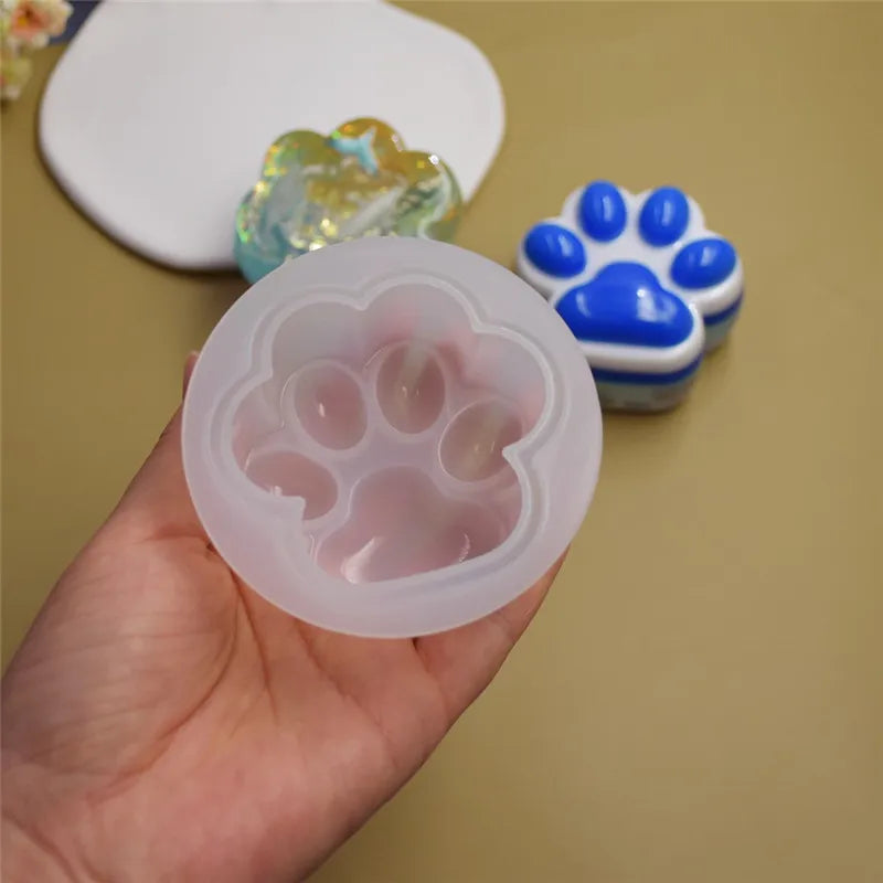 Cat Claw Bear Paw Silicone Mold Pendant Beads Epoxy Resin Casting Mould Jewelry Making DIY Materials