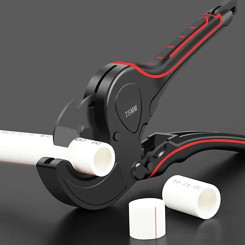 Pipe Cutter 42mm-75mm Aluminum Alloy Body Ratchet Tube Cutter PVC/PU/PP/PE Hose Cutting Hand Tools