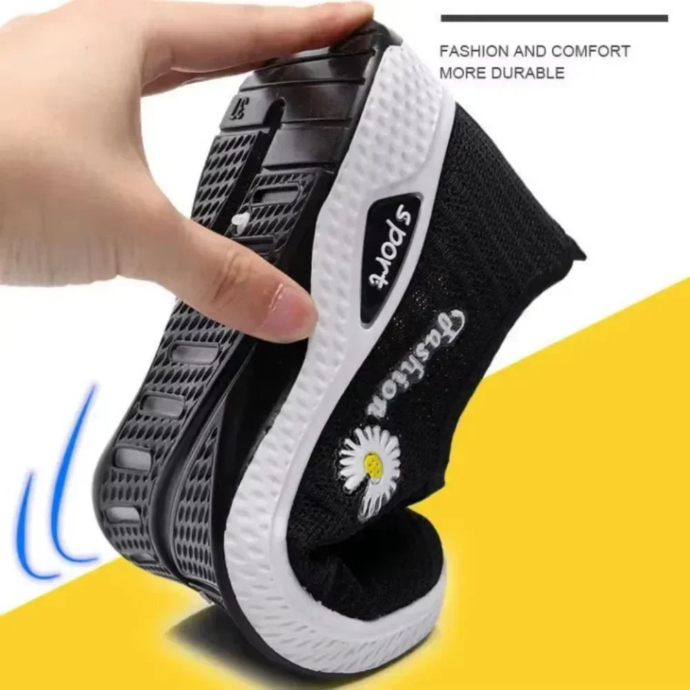 Women's Sports Trainers Shoes with Soft, Breathable Mesh Soles and Lightweight, Trendy Coconut Shoes