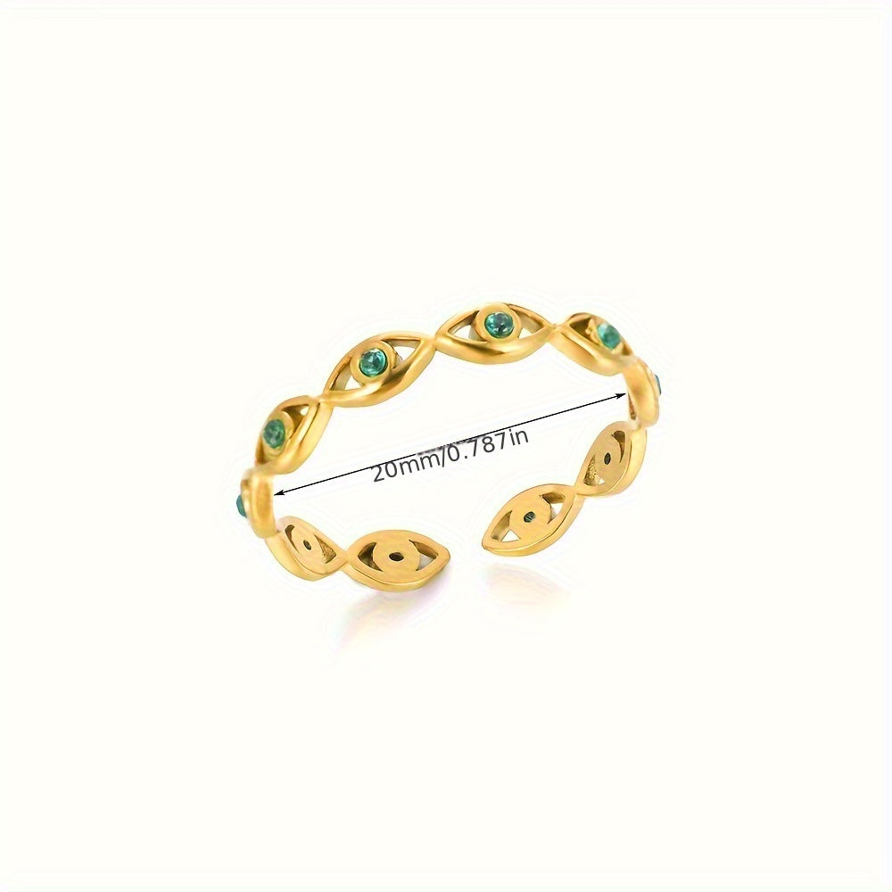 1pc Minimalist Design, Fashionable, Stainless Steel Ring, Non Fading Index Finger Ring, Women'S Gift, Party Decoration, Suitable for Daily And Holiday Parties