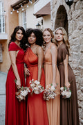 Sexy Fashion BandageLong Dresses Women Girl Summer Boho Female Red Long Dresses Fashion Multi Rope Bandage Drersses for Party